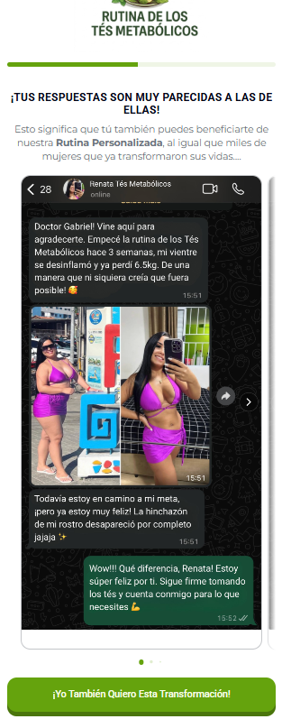 ¡Yo También Quiero Esta Transformación!
